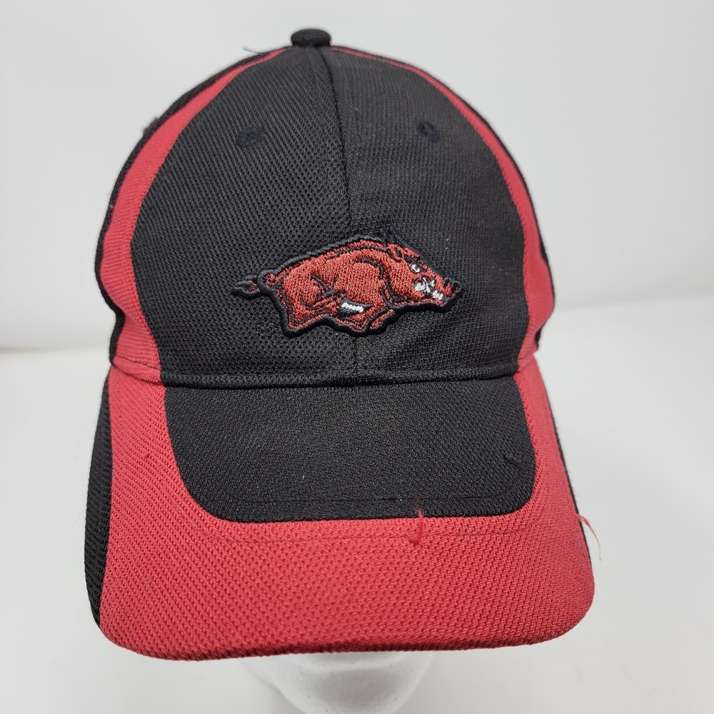 Arkansas Razorbacks Hat Boy Fitted Cap Black Nike Flex Team College School Youth